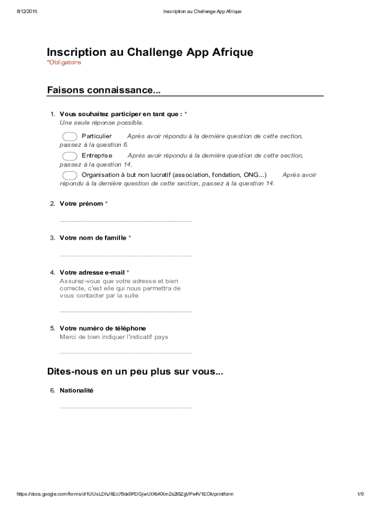 Form preview