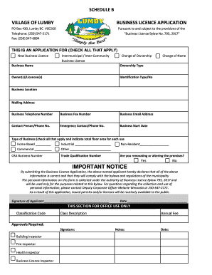 SCHEDULE B - lumby.civicweb.net