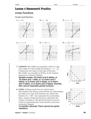 unit 2 linear functions homework 4 answer key