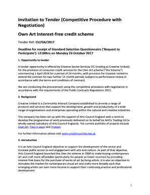 Invitation to Tender (Competitive Procedure with ... - Creative United