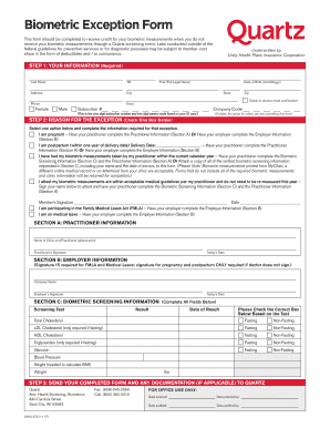 Biometric Exception Form Fill And Sign Printable Template Online