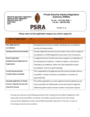 psira 47 a form