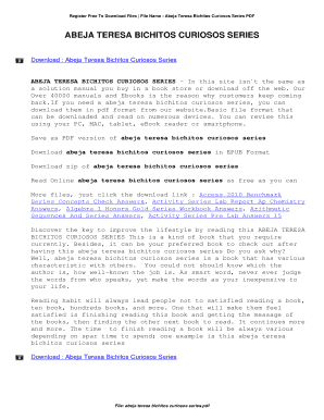 bichitos curiosos pdf