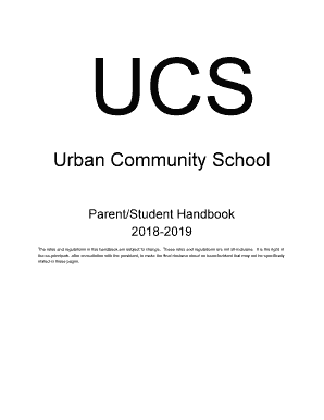 Student behavior code - Urban Community School