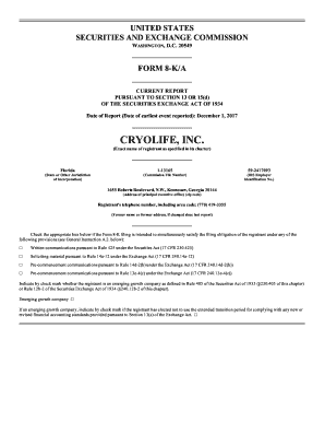 CryoLife Announces Definitive Agreement to - Investor Overview