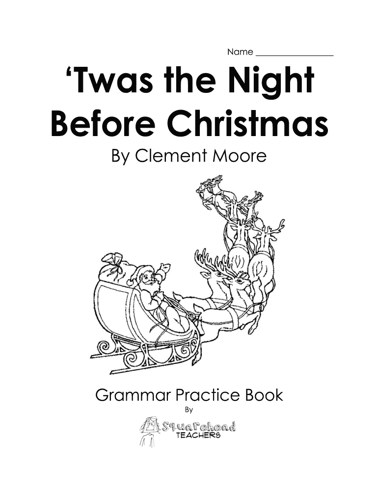 Twas The Night Before Christmas Lyrics Printable Fill Online