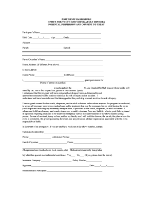 Parental Permission and Consent to Treat