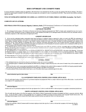 Ieee copyright and consent form - iccsp apec.