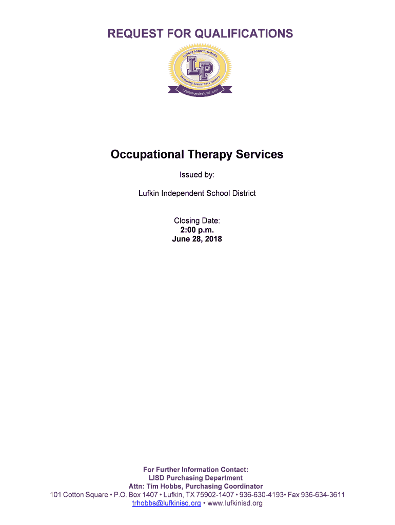 Occupational Therapy Services - CDN Preview on Page 1