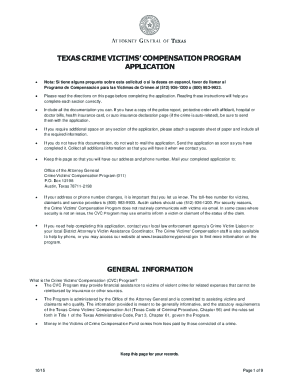 texas crime victims' compensation program ... - Coryell County
