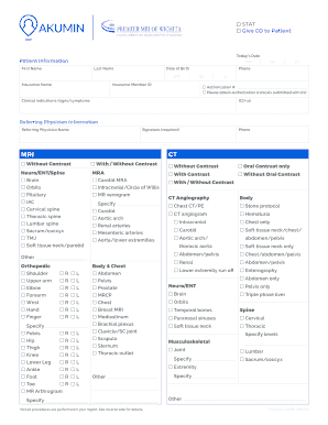 Medical Imaging Authorization Form