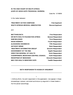 Fillable Online Dr Rath Health Foundation Africa Fax Email Print Pdffiller
