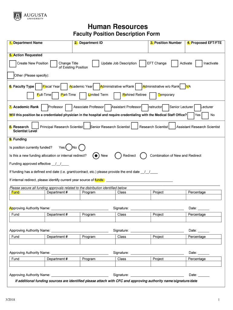 Fillable Online Position Classification Form Fax Email Print pdfFiller