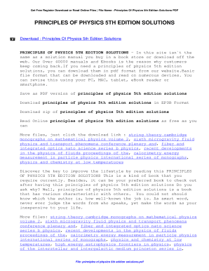 Principles Of Physics 5th Edition Solutions. Principles Of Physics 5th Edition Solutions