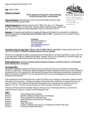 19-38, Request for Proposal for Internet Re - City of Iowa City