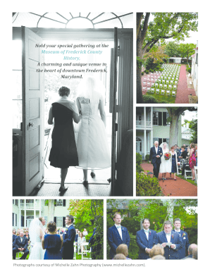 Rental Packet - The Historical Society of Frederick County