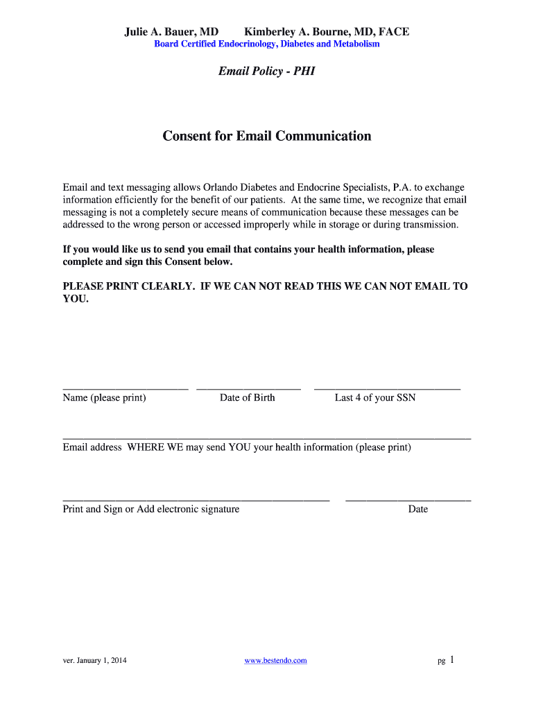 Fillable Online Consent for Email Communication Fax Email Print pdfFiller Fillable Online Consent for Email Communication Fax Email Print pdfFiller