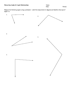Fillable Online Measuring Angles With A Protractor Fax Email Print
