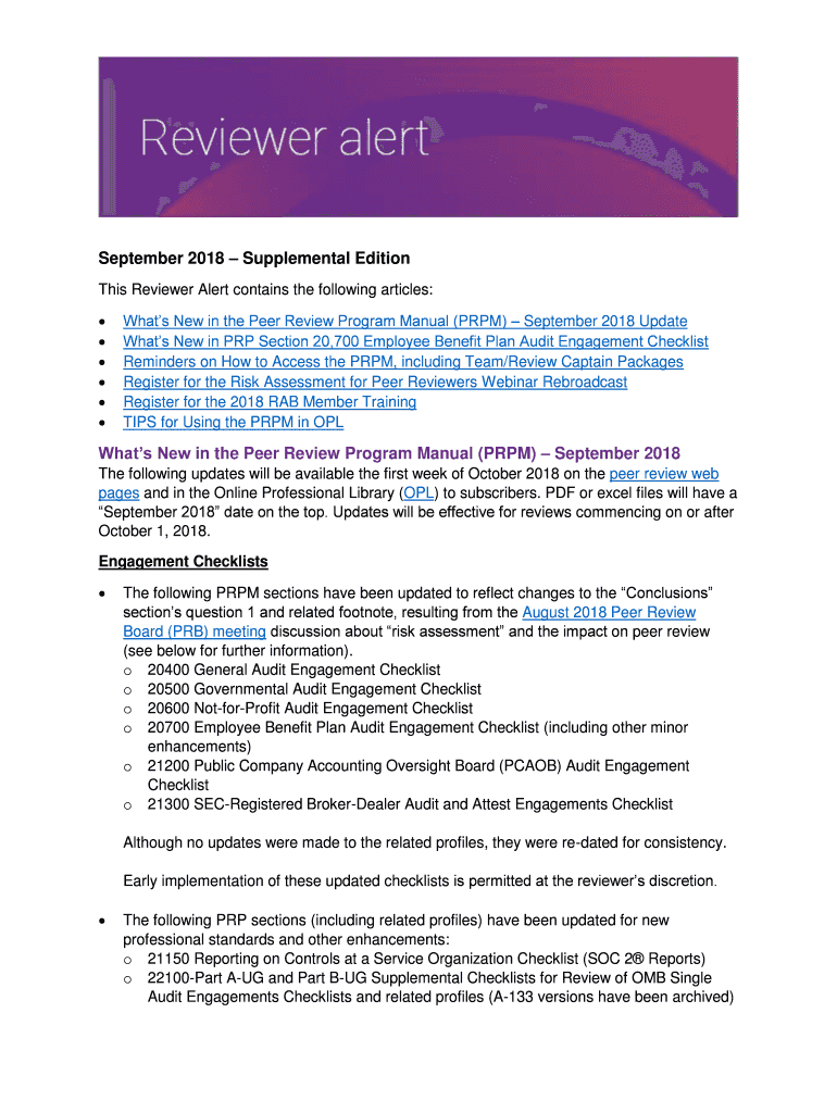 Fillable online aicpa peer review manual fax email print pdffiller