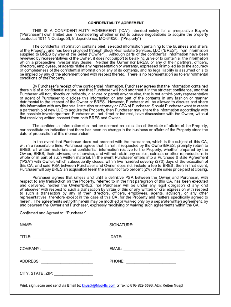 real estate offering memorandum Preview on Page 1