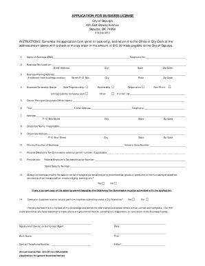 Business License FAQs - City of Sapulpa