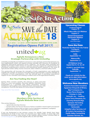 AgSafe Announces a New