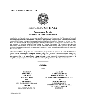 republic of italy - Dipartimento del Tesoro - Mef