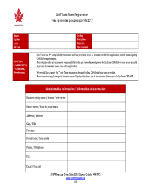 CC and CC/UCI AFFILIATED TRADE TEAM - Cycling Canada