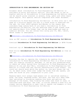 Introduction To Food Engineering 3rd Edition. Introduction To Food Engineering 3rd Edition