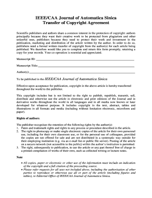 IEEE/CAA Journal of Automatica Sinica Transfer of Copyright ...