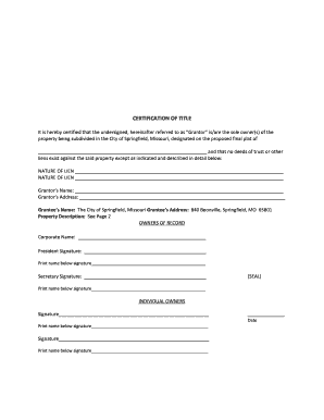 Certificate of Occupancy, AR2013-01 (PDF) - City of Springfield, MO