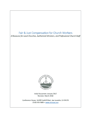Fair & Just Compensation for Church Workers - NCNC-UCC