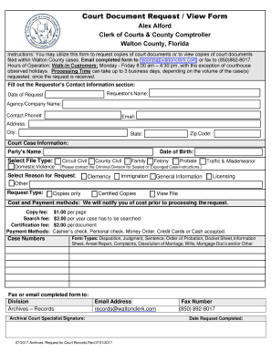 Fillable Online Official Records Walton County Clerk of Court Fax Fillable Online Official Records Walton County Clerk of Court Fax