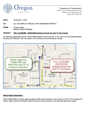 Fillable Online Oregon Department of Transportation : Frequently Asked ...