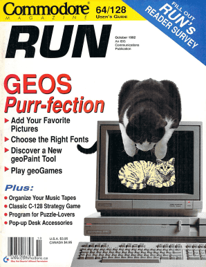 Run Magazine. Commodore Computer Magazine RUN - www.Commodore.ca