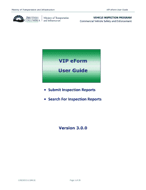 VIP eForm Quick Reference Guide
