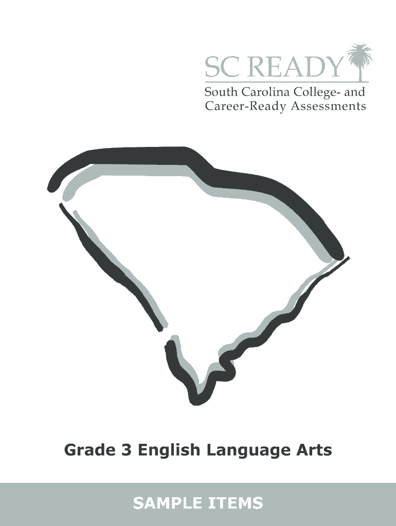 Fillable online ed sc 2018 sc ready sample release items for ela grade