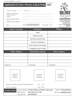 Olive Application Form.11 12.cdr - Olive Public School