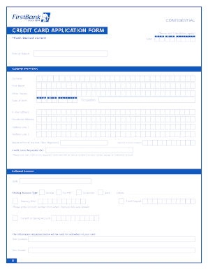 CREDIT CARD APPLICATION FORM.cdr - FirstBank Nigeria