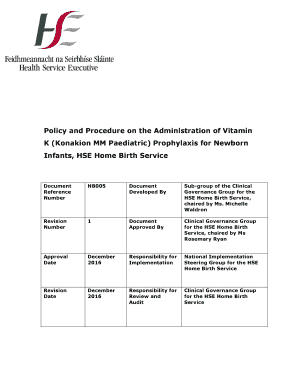 Home Birth policies and procedures - HSE.ie