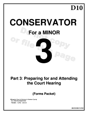 Preparing for and Attending the Court Hearing (Forms Packet)