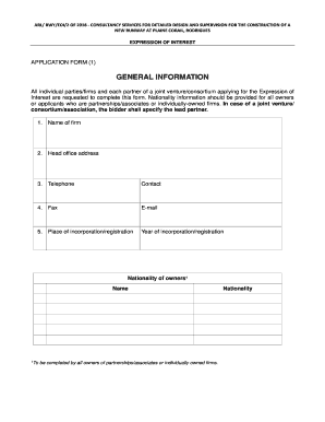 Application form - Airport of Rodrigues Ltd.