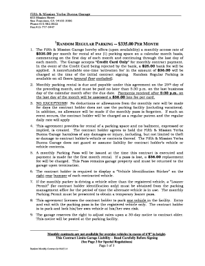 Random Reg Parking Contract-3-1-18 -- $335 - Fifth &amp;amp; Mission ...