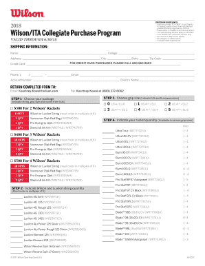 Wilson Collegiate Purchase Program Form