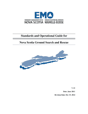 Standards and Operational Guide for Nova Scotia Ground ...
