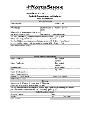 New Patient Forms NorthShore