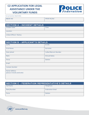 C2 APPLICATION FOR LEGAL