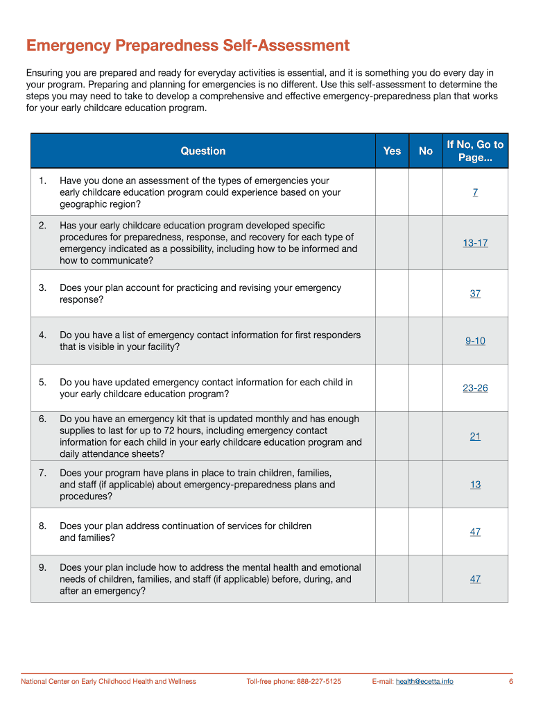 emergency preparedness early childhood Preview on Page 1