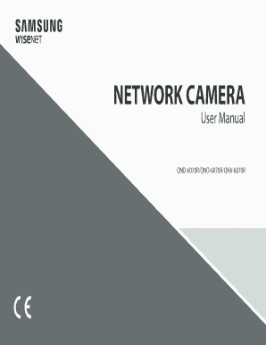 User Manual: Samsung Wisenet QNO-6070R - Network Webcams