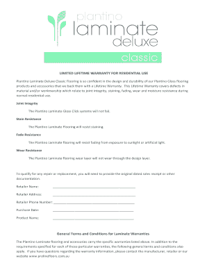 Plantino Laminate Deluxe Classic Flooring is so confident in the design and durability of our Plantino Gloss flooring